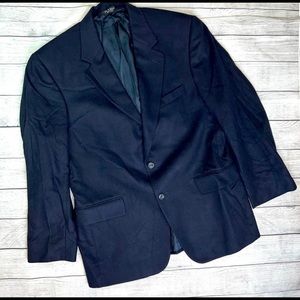 Jos A. Bank Men's Gordon Suit Jacket Blazer 100% Cashmere Navy Blue Size 40SH